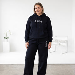ETC Staple Fleece Embroidered Hoodie & Wide Leg Tracksuit Set