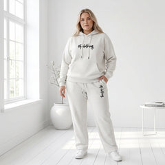 ETC Staple Fleece Embroidered Hoodie & Wide Leg Tracksuit Set