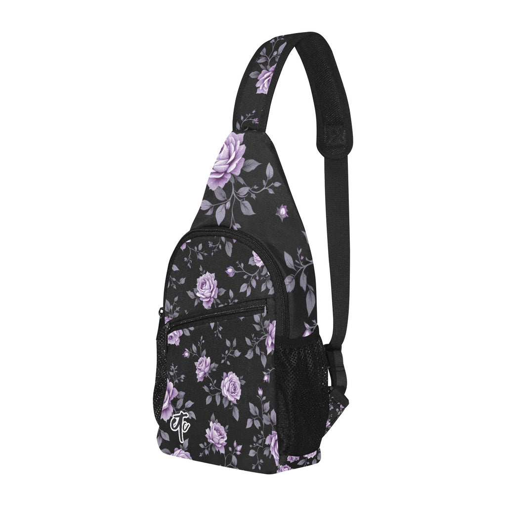 ETC Fleur Violettes Cross Body Bag