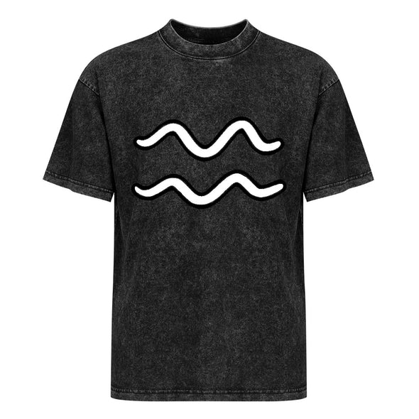 ETC Aquarius Zodiac Sign Vintage Wash Tee