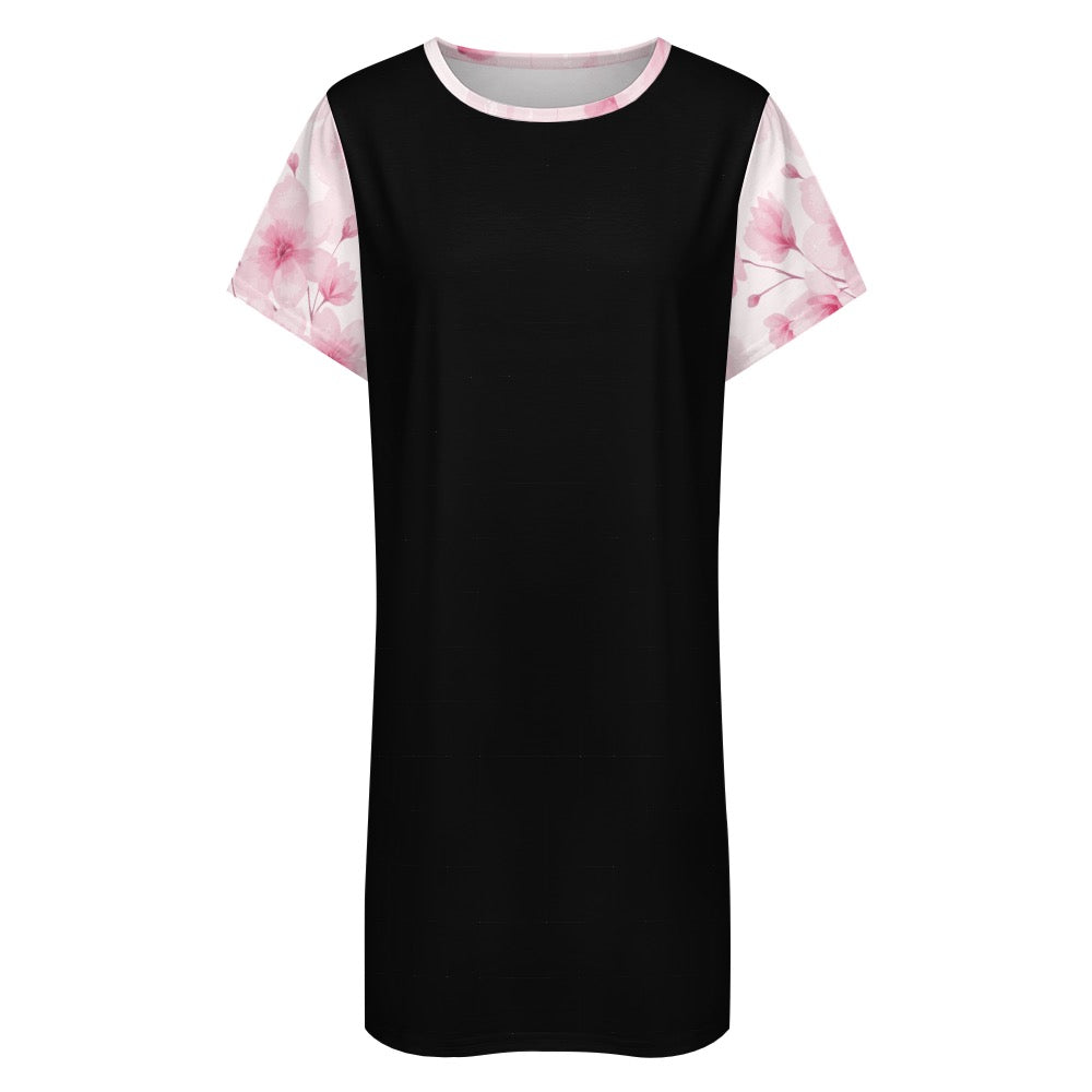 ETC Pink Bloom Floral Tee Dress