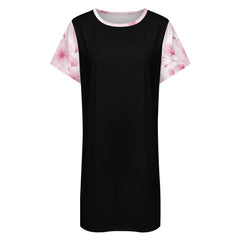 ETC Pink Bloom Floral Tee Dress