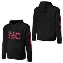 ETC Pink Leopard Cotton Hoodie
