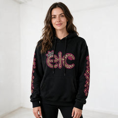 ETC Pink Leopard Cotton Hoodie