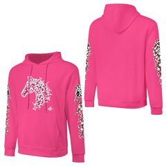 ETC Cherry Blossom Stencil Pink Hoodie