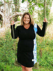 Vintage Navy Floral Dress