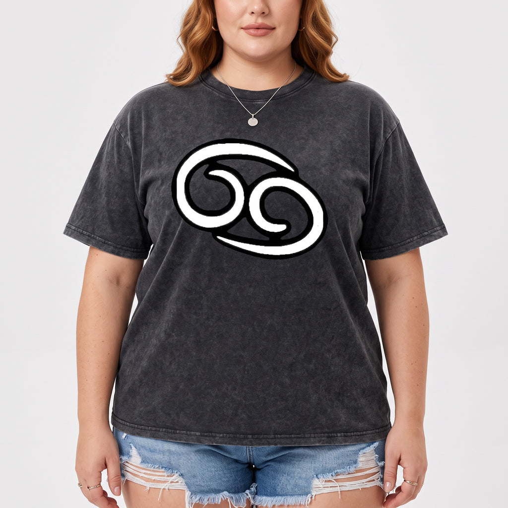 ETC Cancer Zodiac Sign Vintage Wash Tee