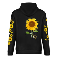 ETC Sunflower Cotton Black Hoodie