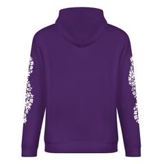 ETC Floral Dog Purple Cotto Hoodie