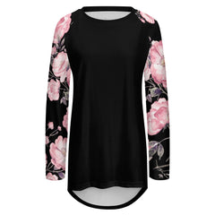 ETC Spring 17' Pink Peonies Long Sleeve