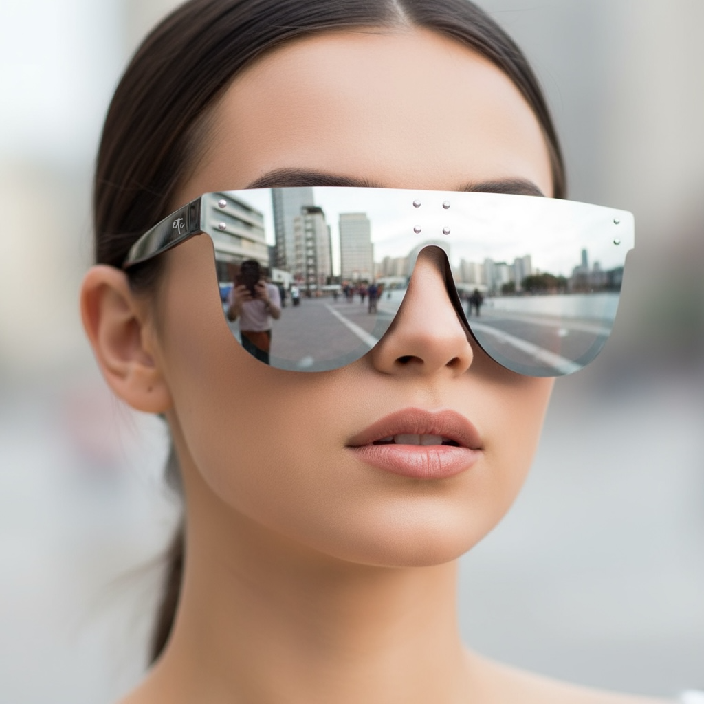 ETC Silver Mirror Sunglasses