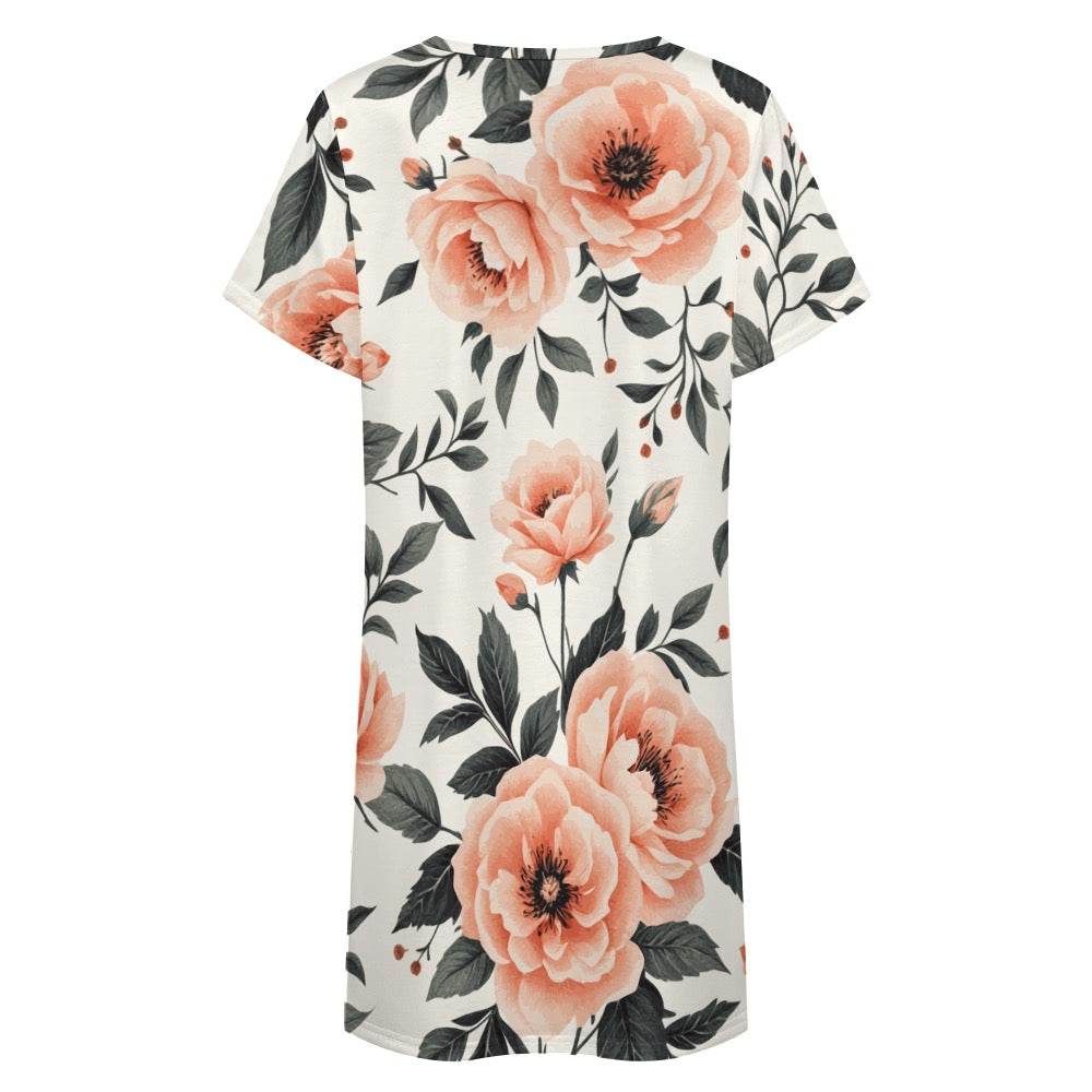 ETC Summer Floral Tee Dress