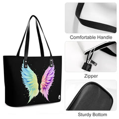 ETC Angel Wings PU Leather Tote