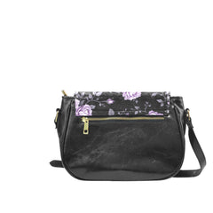 ETC Fleur Violettes Saddle Bag