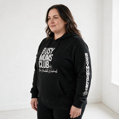 ETC Busy Mums Club Cotton Black Hoodie