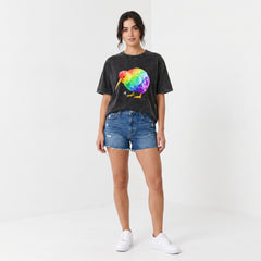 ETC Rainbow Kiwi Vintage Wash Tee