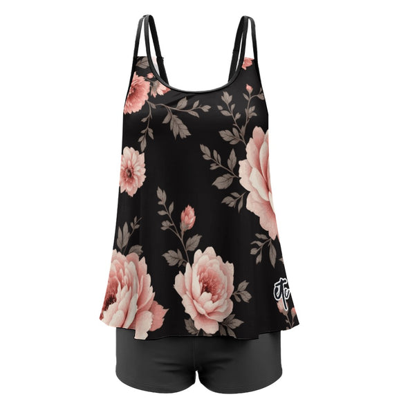 ETC Vintage Floral Plus Size Tankini Set