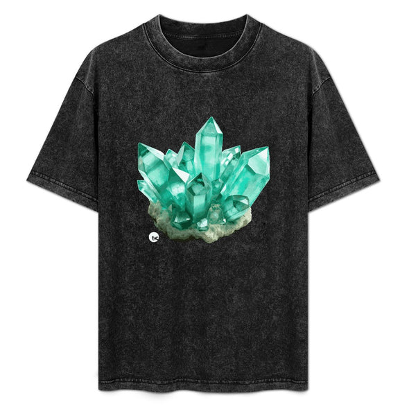 ETC Emerald Crystal Acid Wash Tee