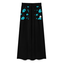ETC Blue Daisies Wide Leg Tracks
