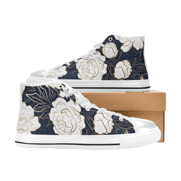 ETC Summer Peonies High Top Canvas Sneakers