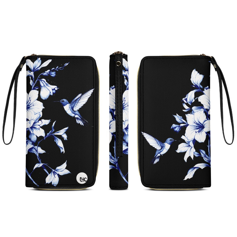 ETC Black Hummingbird Silhouette Wallet