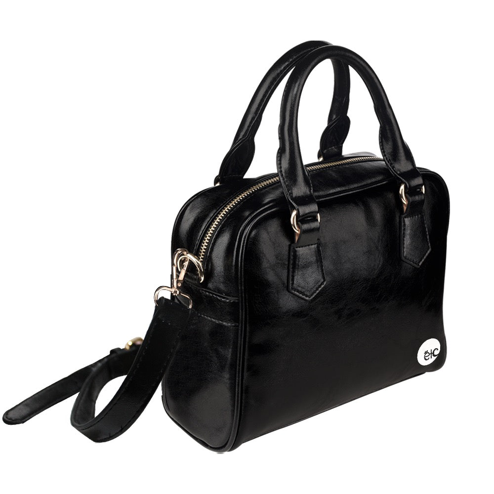 ETC Staples Black Shoulder Handbag