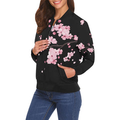 ETC Cherry Blossom Bomber jacket