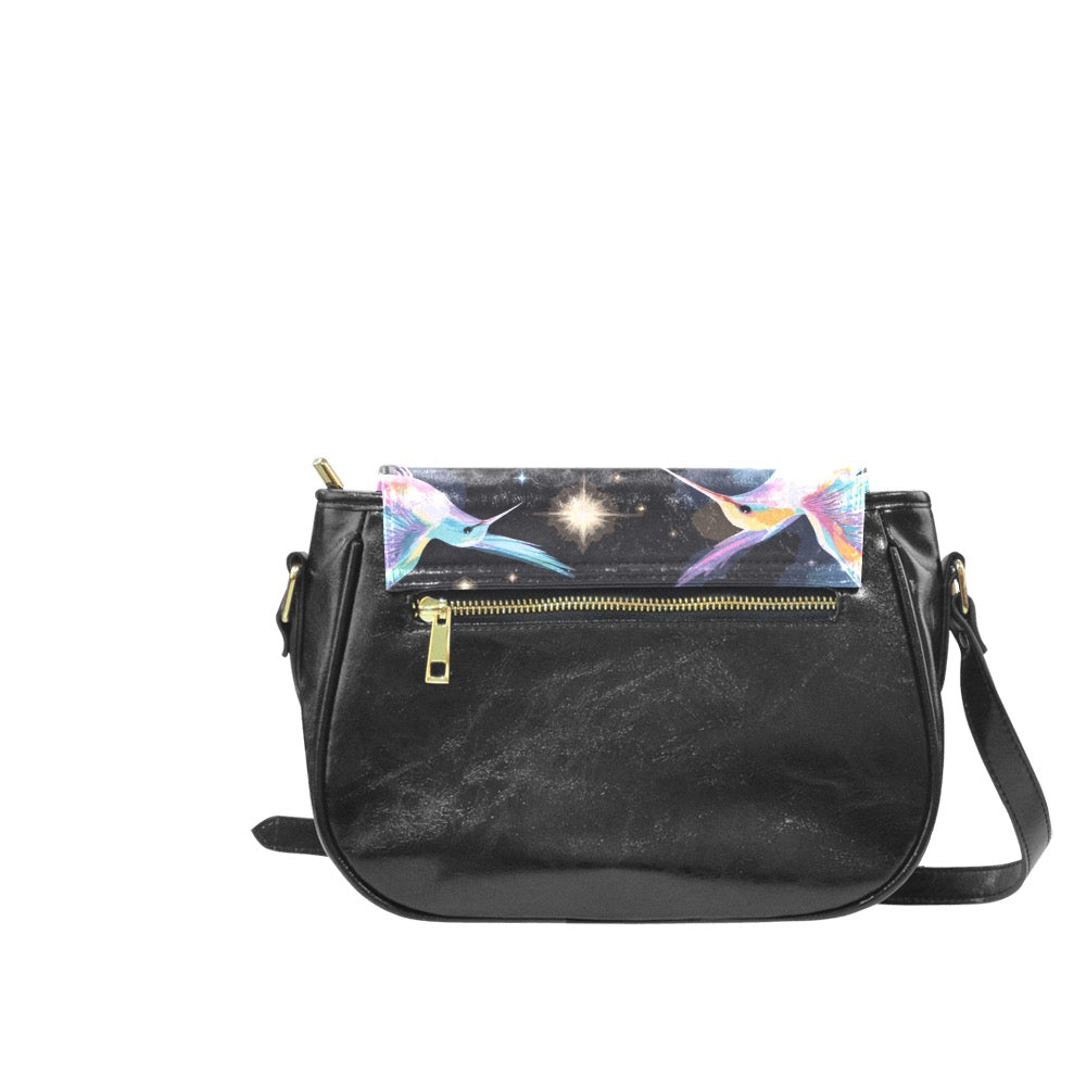 ETC Hummingbird PU Leather Saddle Bag