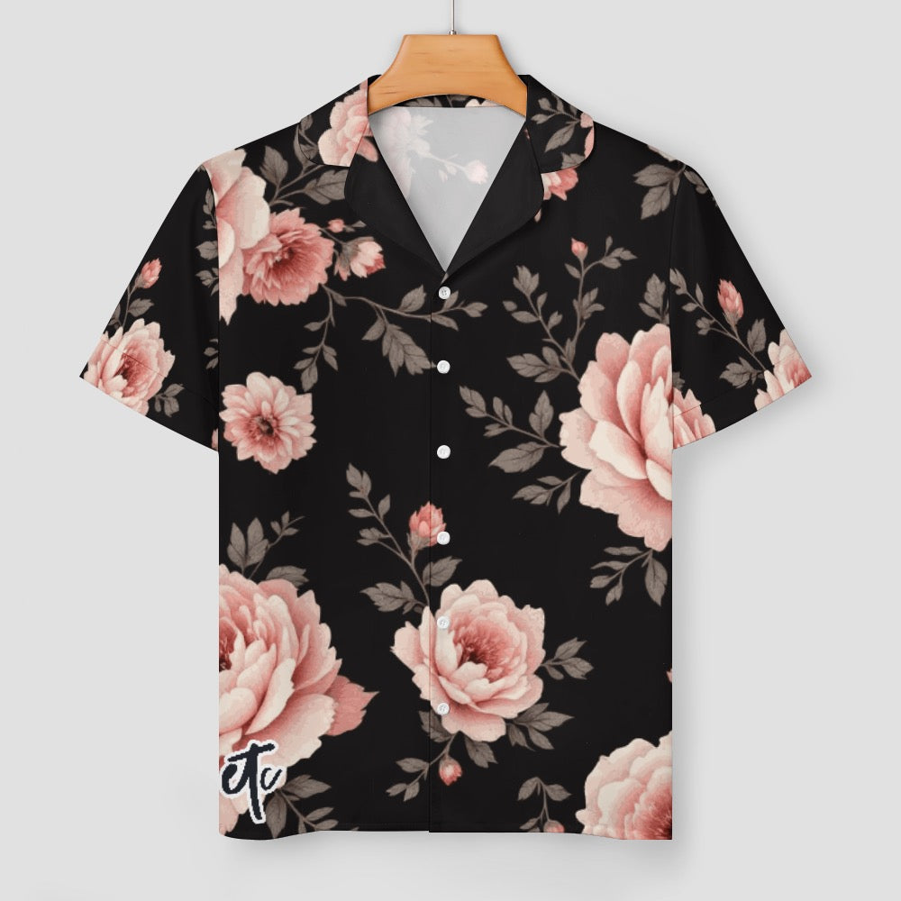 ETC Vintage Floral Collection Silk Pajama Set