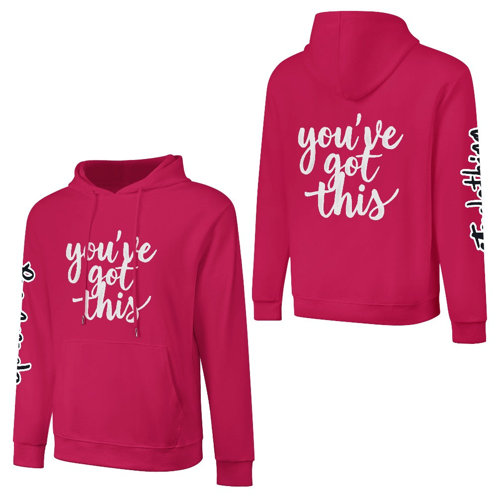 ETC Deep Pink 'You've got this' Cotton Hoodie