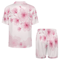 ETC Pink Floral Bloom Silky PJ Set