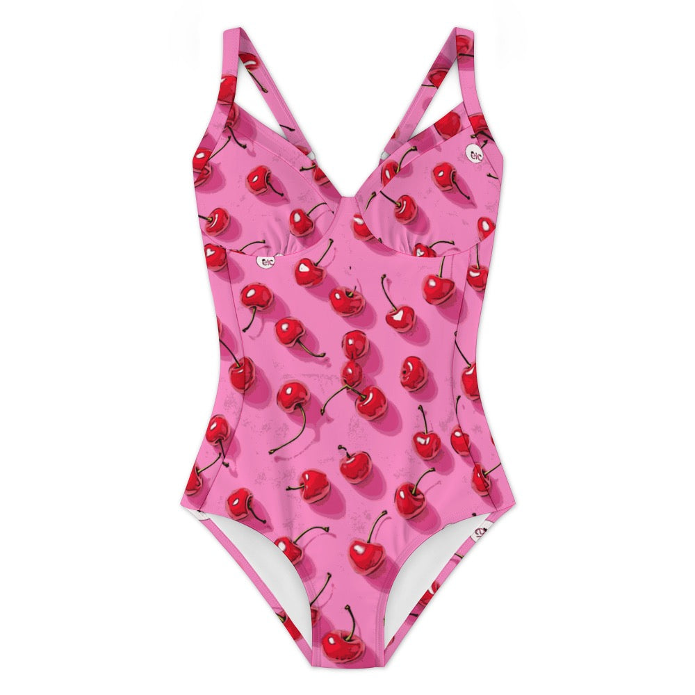 ETC Pink Cherries one piece