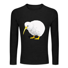 ETC White Kiwi L/S Black Cotton Tee