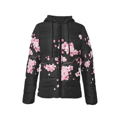 ETC Black Cherry Blossom Puffer Jacket