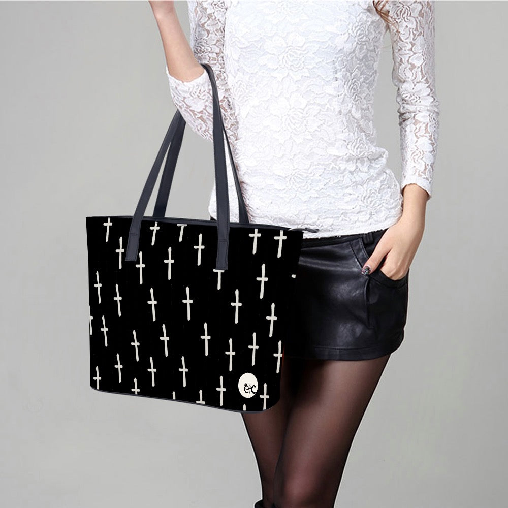 ETC 't' Leather Handbag