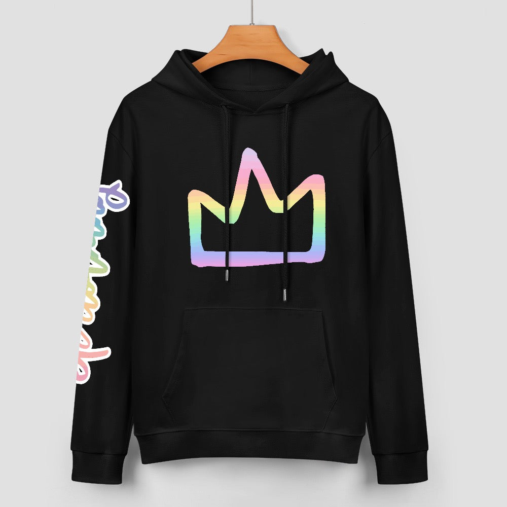 ETC Ombre Rainbow Crown Hoodie
