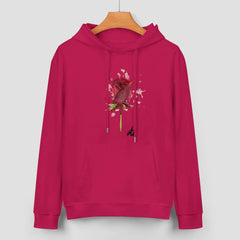 LIMITED EDITION LESH HAND-PAINTED ROSE HOODIE