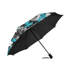 ETC Blue Floral Butterflies Anti-UV Umbrella