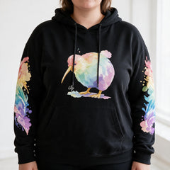 ETC Painted Pastel Kiwi Cotton Hoodie