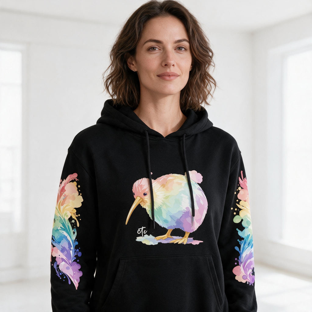 ETC Painted Pastel Kiwi Cotton Hoodie