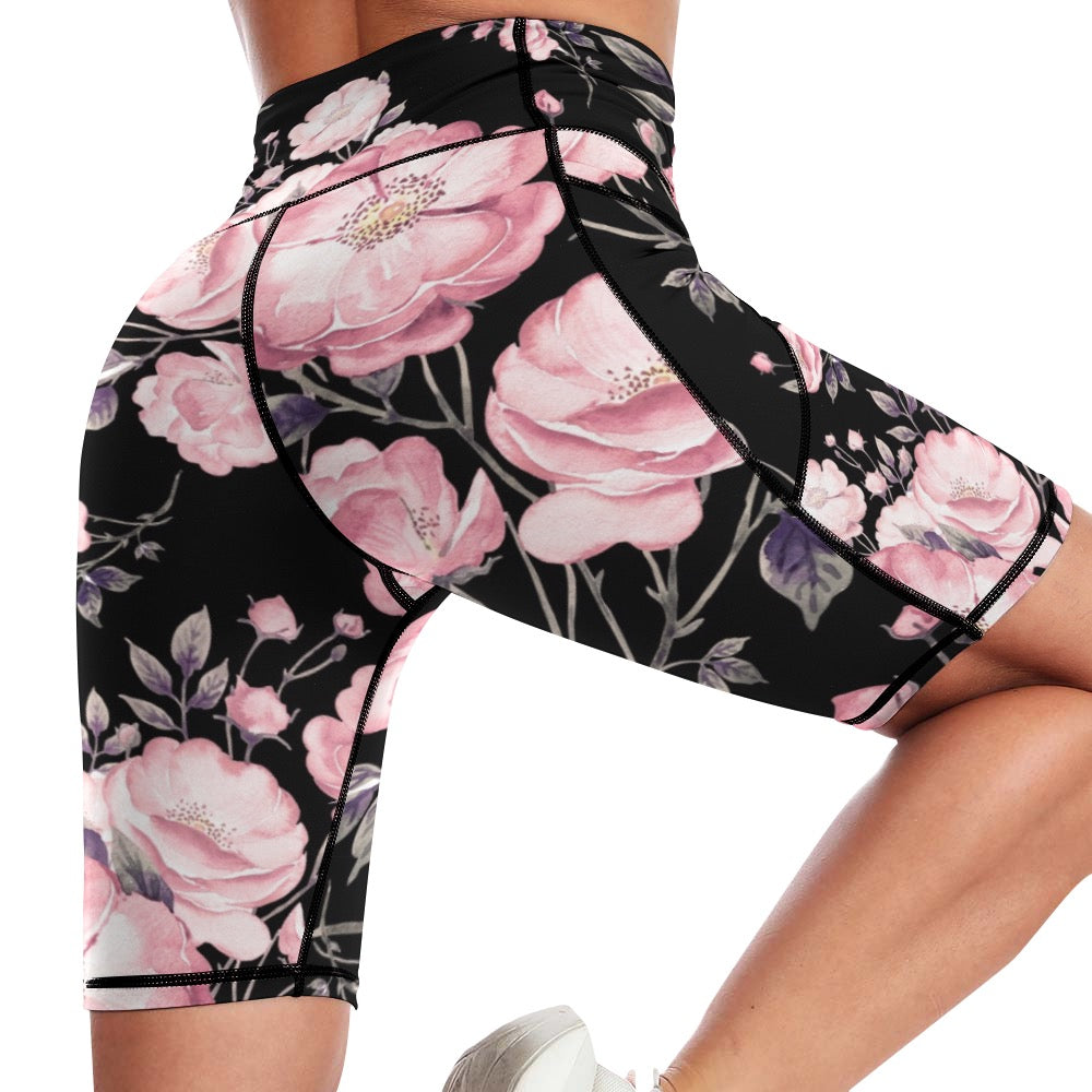 ETC Spring 17' Peonies Short Leggings