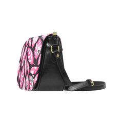 ETC Limited Edition Pink Feather Saddle Bag