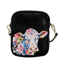 ETC Floral Cow Sling Bag