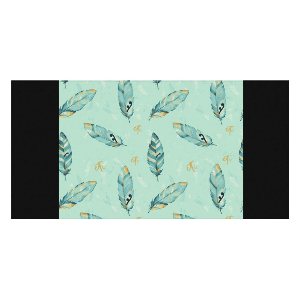 ETC Mint Feathers Beach Towel