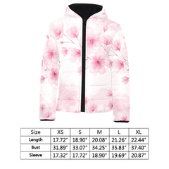 ETC Pink Floral Bloom Kids Puffer Jacket