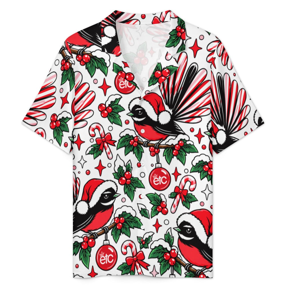 ETC Christmas Fantail Mens Silk PJs