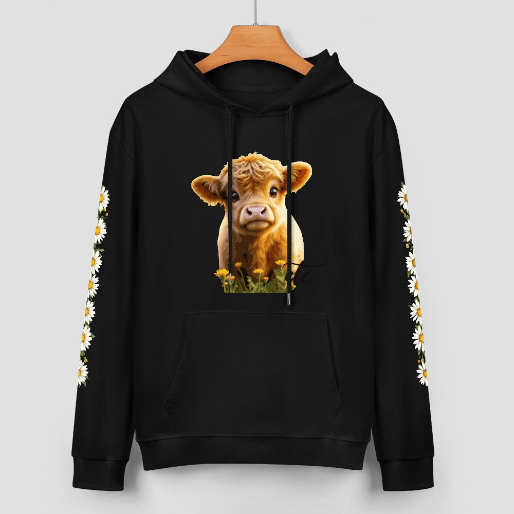 ETC Highland Cow Cotton Hoodie