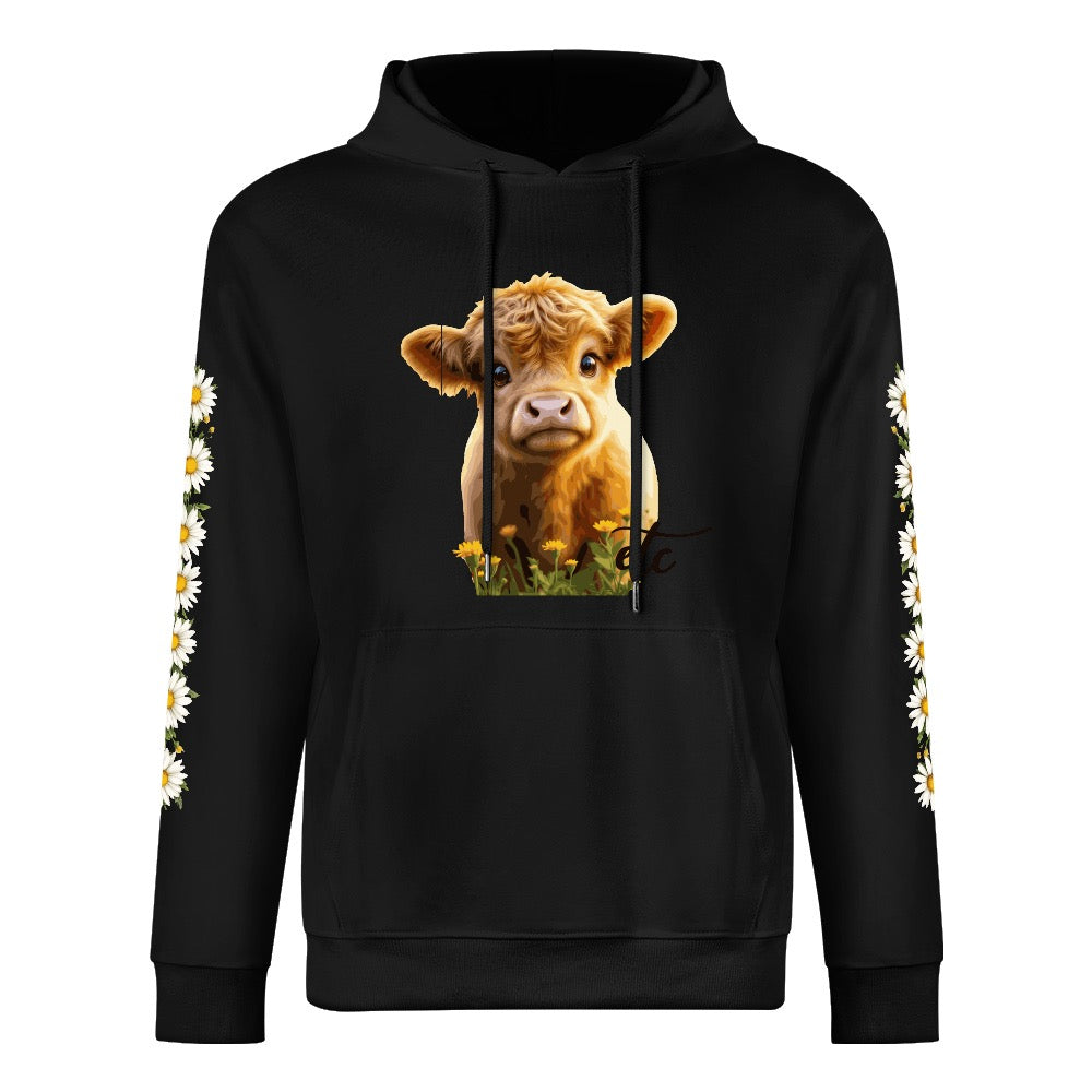 ETC Highland Cow Cotton Hoodie