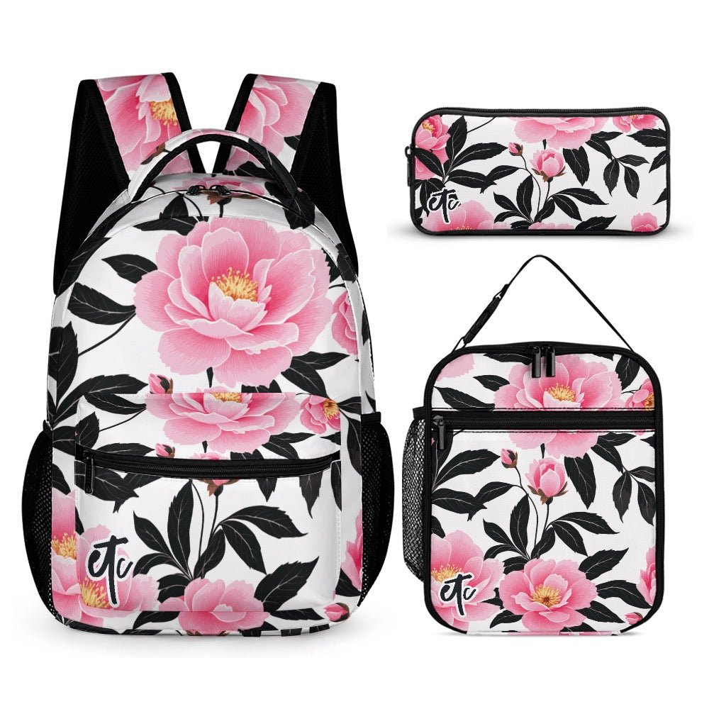 ETC Floral Backpack Set