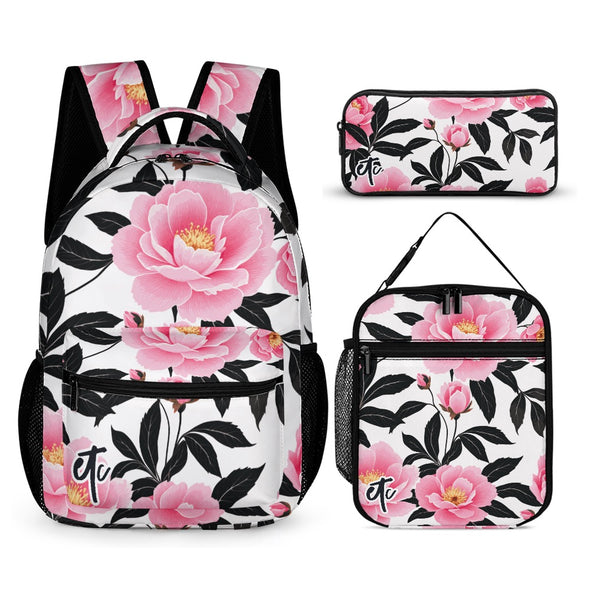 ETC Floral Backpack Set